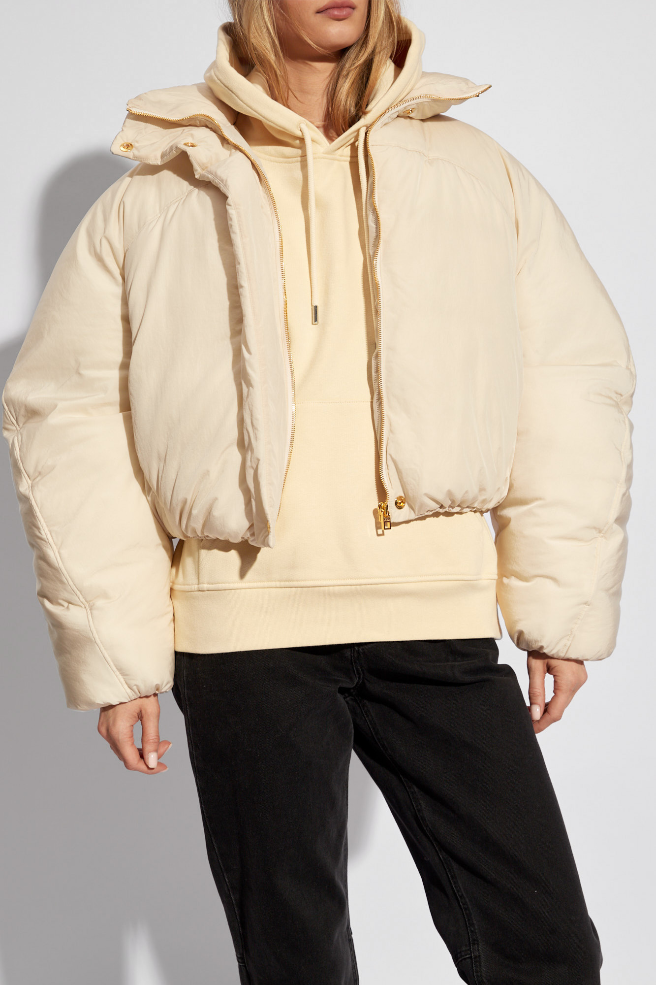 Cream 'Caraco' puffer jacket Jacquemus - Vitkac Italy